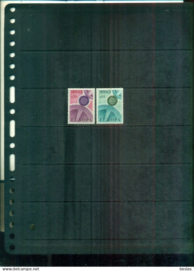 MONACO EUROPA 67 2 VAL NEUFS A PARTIR DE 0.60 EUROS - Unused Stamps