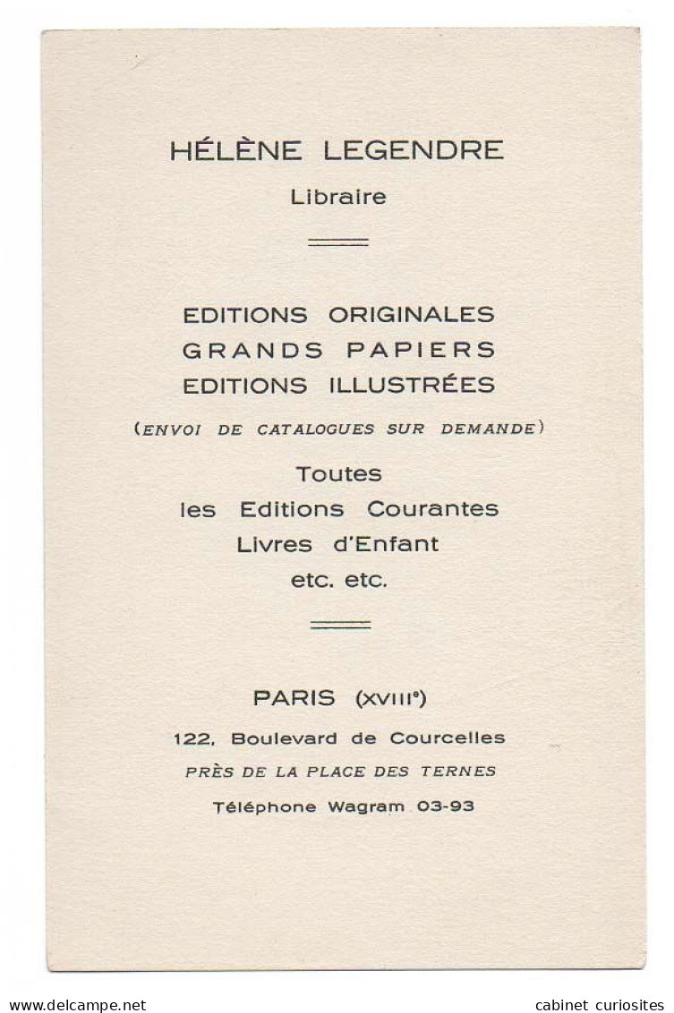 Illustration Signée MARIETTE LYDIS De 1936 - Femme Au Bouquet - PUBLICTÉ POUR LA LIBRAIRIE Hélène Legendre Paris - Other & Unclassified