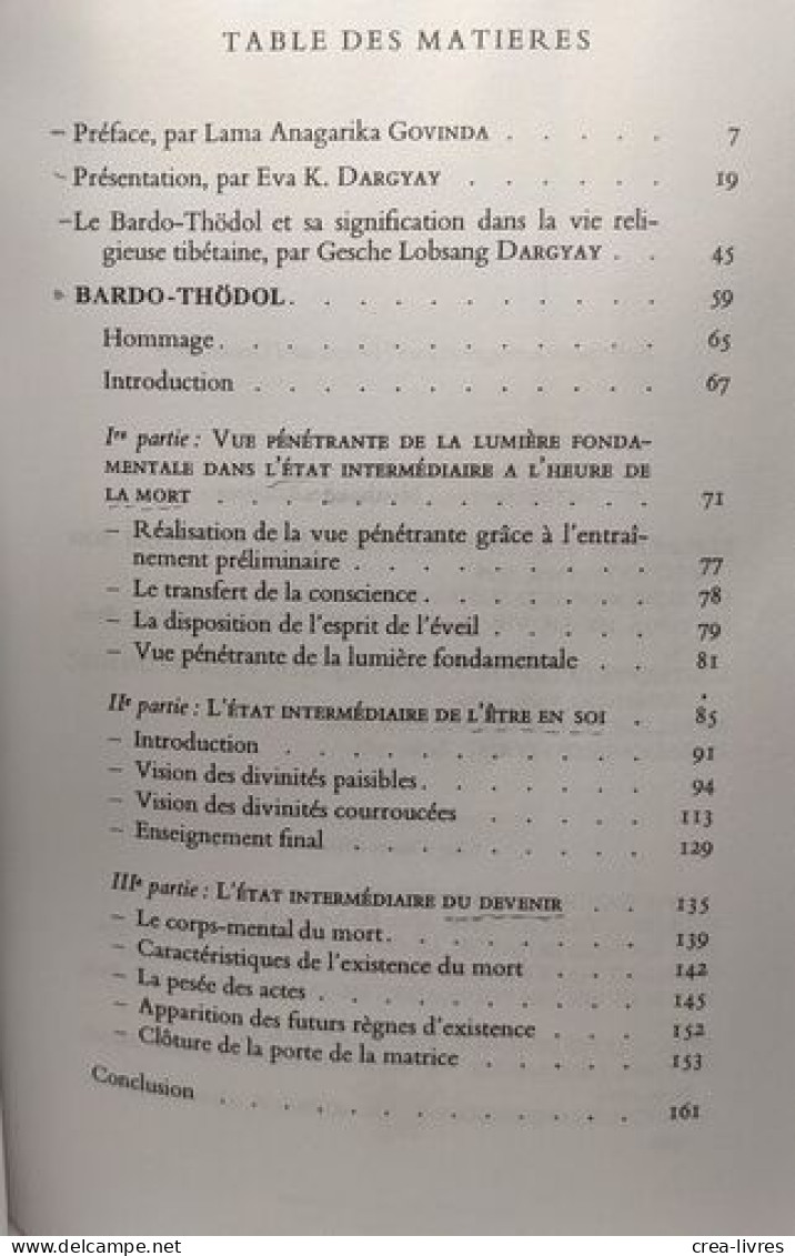 Bardo Thödol - Le Livre Tibétain Des Morts - Other & Unclassified