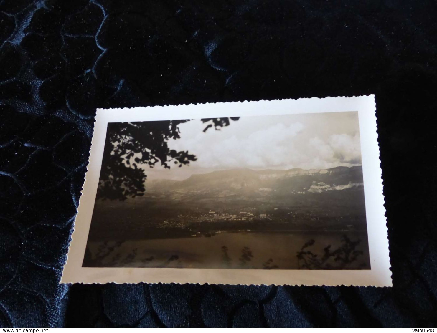 P-487 , Photo , Le Lac Du Bourget Et Aix Les Bains Pris Du Col Du Chat, Août 1936 - Luoghi