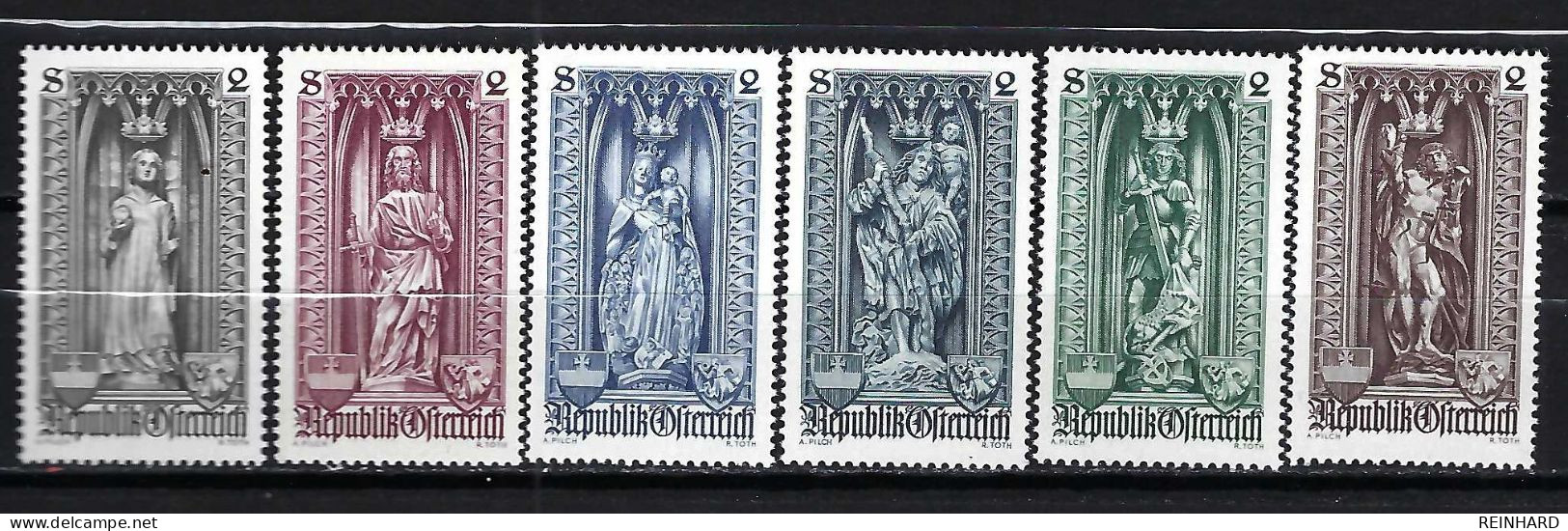 ÖSTERREICH Komplettsatz ANK-Nr. 1314 - 1319 Diözese Wien Postfrisch - Siehe Bild - Ongebruikt