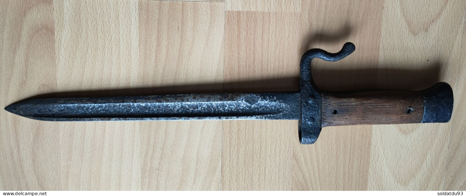 Baionnette  ,couteau De Tranchée , Berthier Mousqueton 1892 Quillon Inverse Modifier - Knives/Swords