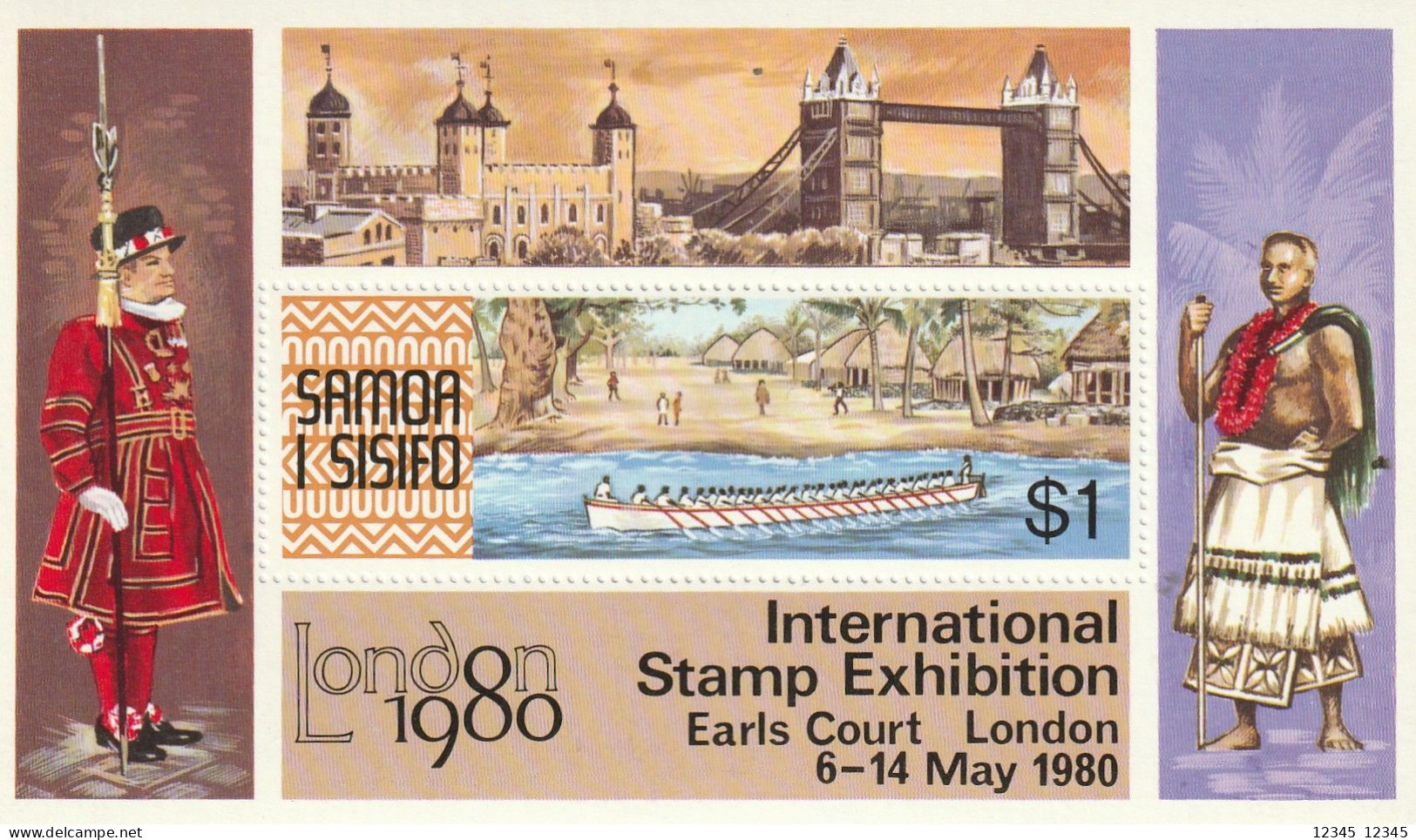 Samoa I Sisifo 1980, Postfris MNH, Samoan Village And Canoe - Samoa (Staat)