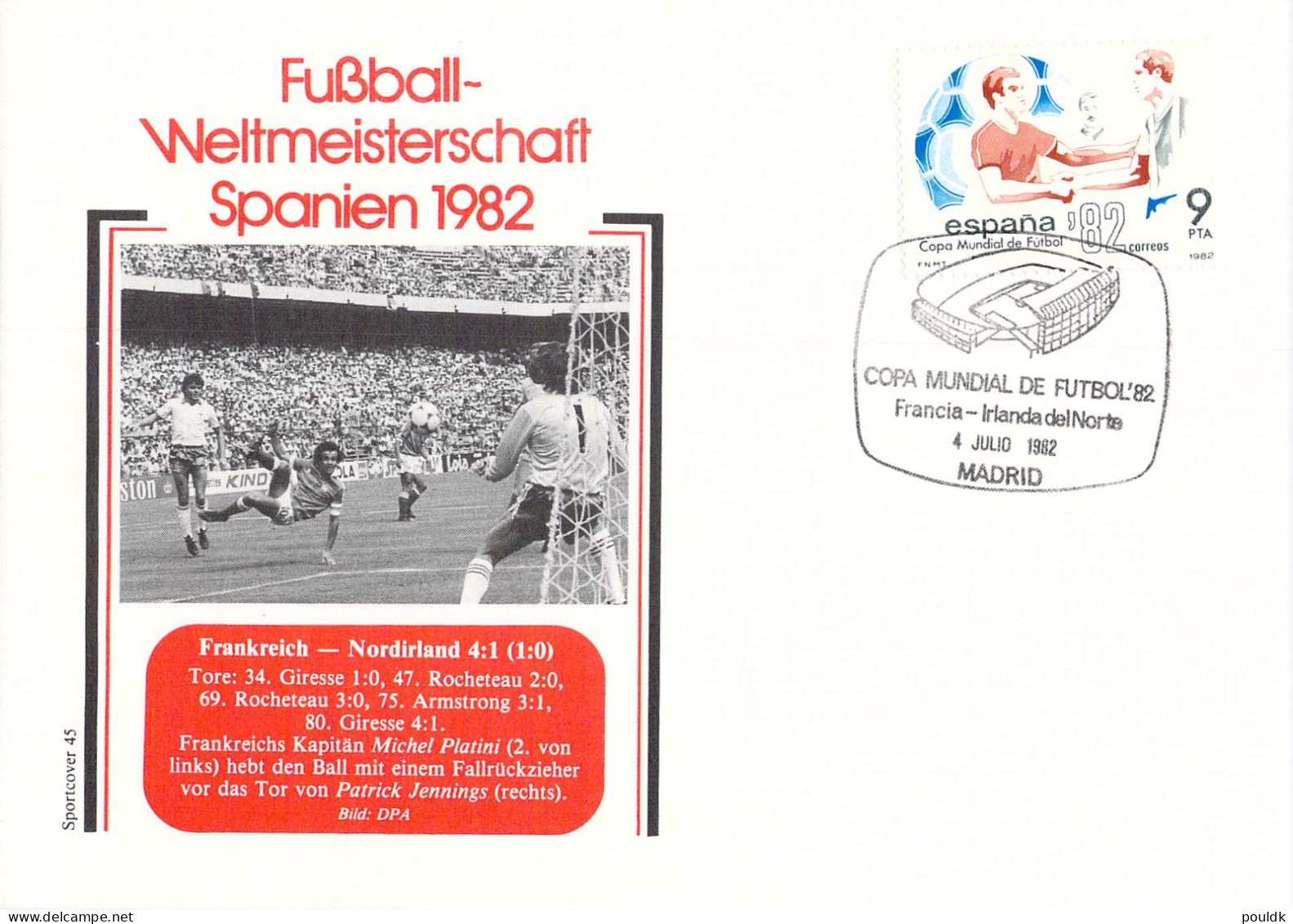 FIFA World Cup in Football in Spain 1982 - 14 covers. Postal weight approx 0,09 kg. Please read Sales Conditions under I