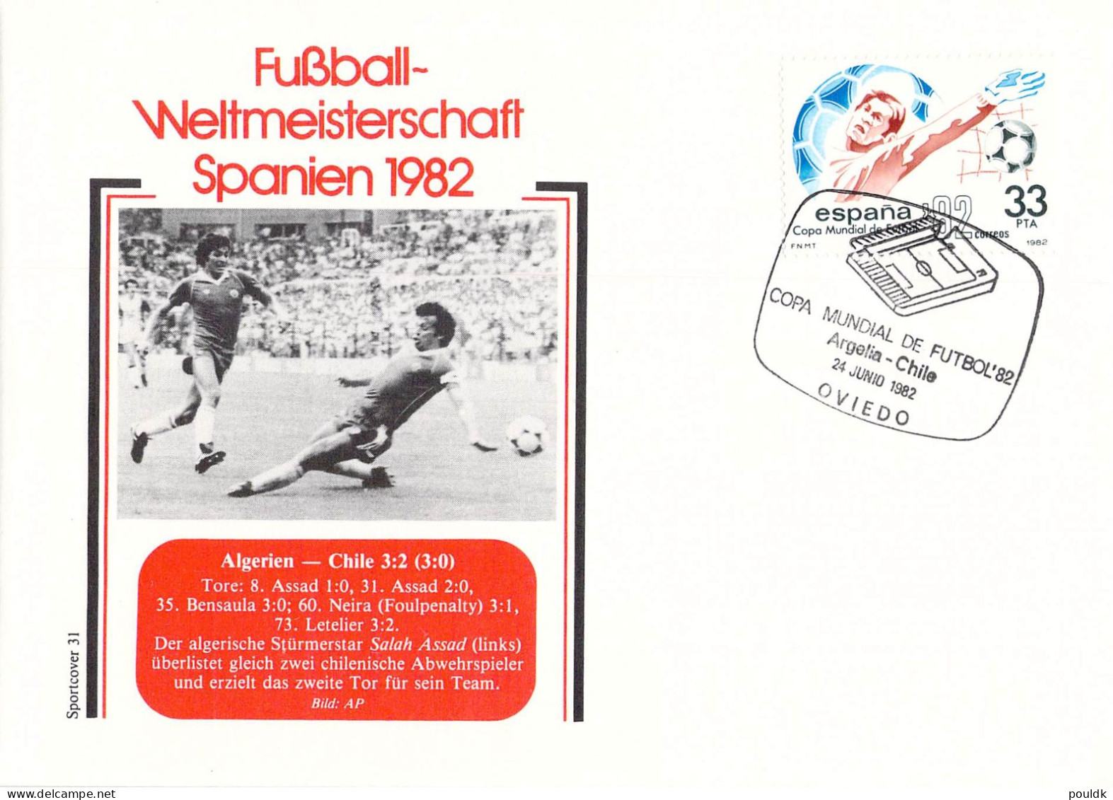 FIFA World Cup in Football in Spain 1982 - 14 covers. Postal weight approx 0,09 kg. Please read Sales Conditions under I