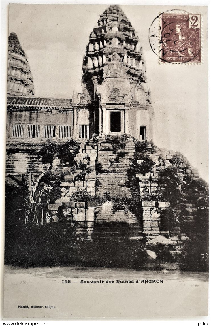 CPA Carte Postale / Indo-Chine, Indochine, Cambodge / Planté, éditeur - 145 / Souvenir Des Ruines D'Angkor. - Cambodge