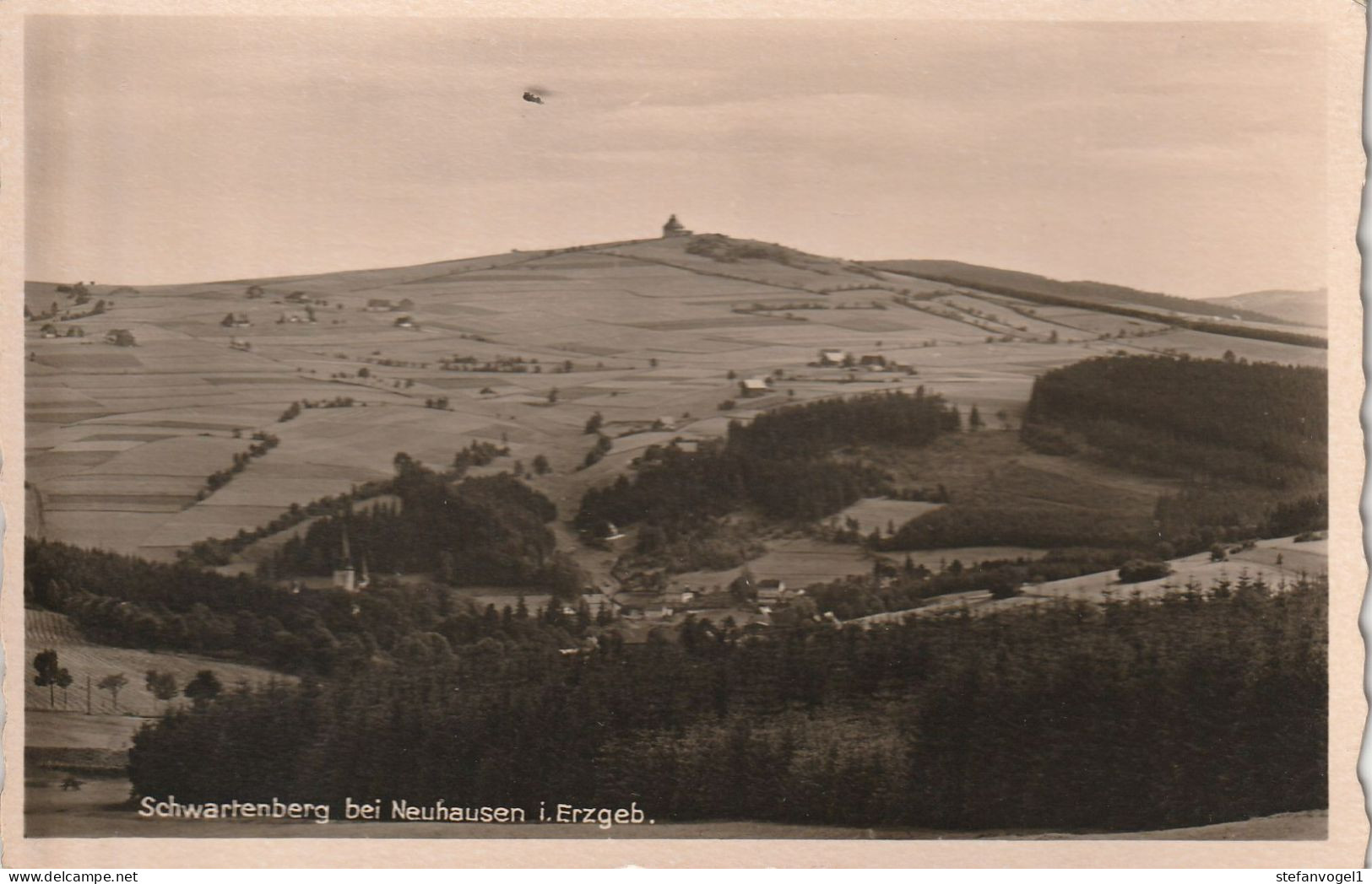 Neuhausen/E.  Gesch. 30er Jahre Blick Z. Schwartenberg - Neuhausen (Erzgeb.)