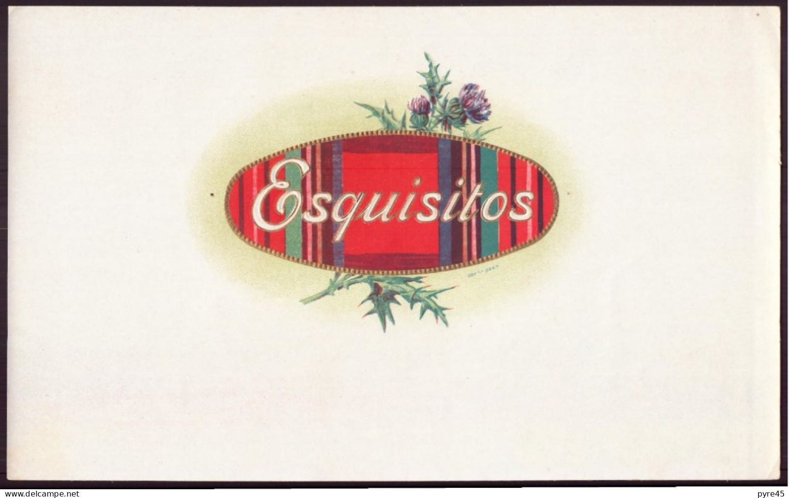 Etiquette Boite De Cigares " Chromo " ( 26 X 16 Cm ) Chardons, Esquisitos - Reclame-artikelen