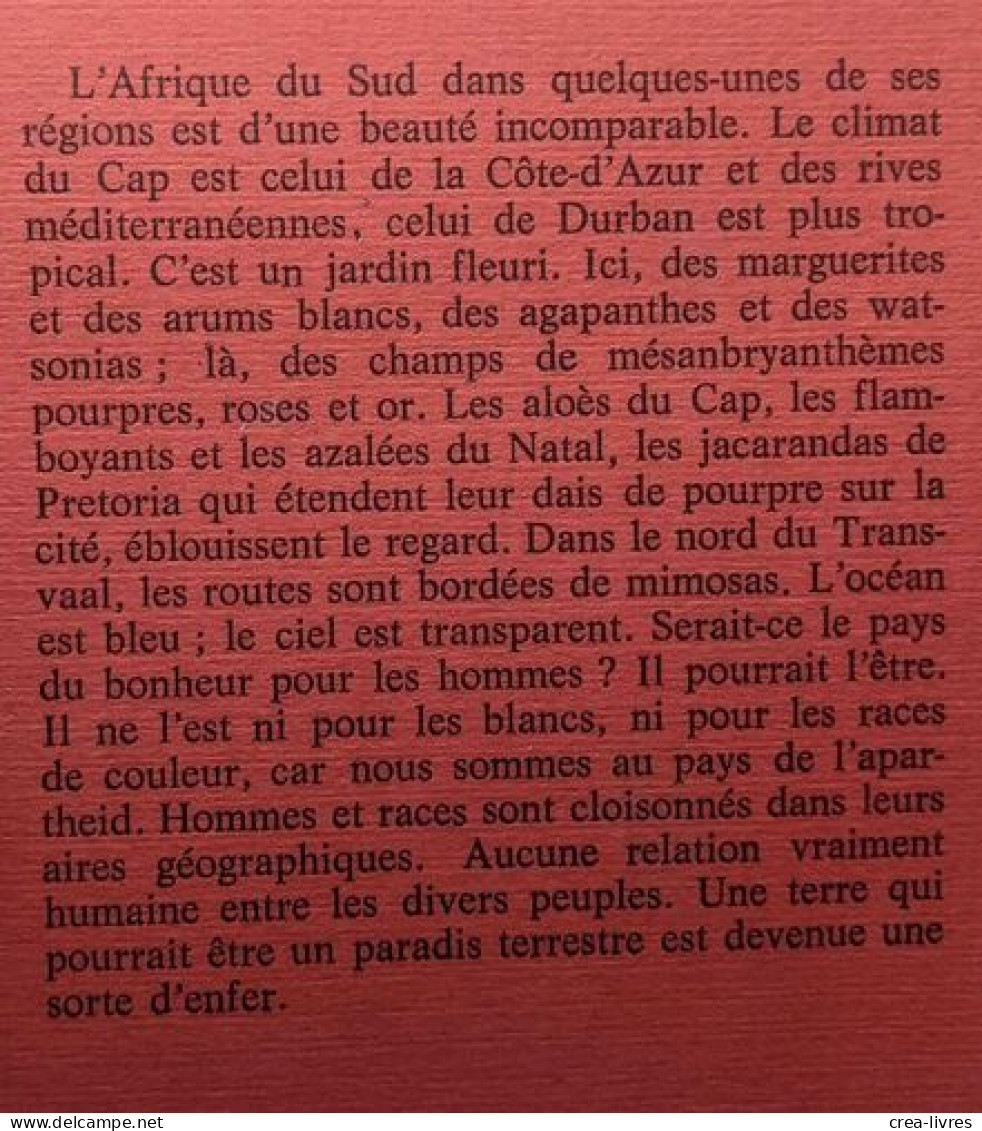 Des Français à L'origine De L'apartheid - Politique