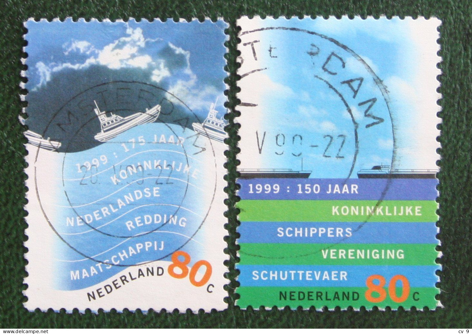 Nederland Waterland NVPH 1822-1823 (Mi 1716-1717); 1999 Gestempeld / USED NEDERLAND / NIEDERLANDE - Usados