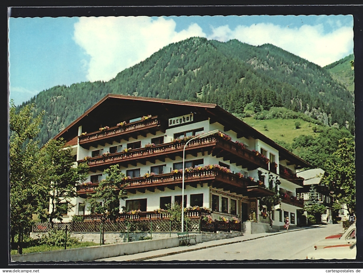 AK Bad Hofgastein, Die Pension Berghof, Inh. A. M. Irnberger, Wasserfallgasse 19  - Autres & Non Classés