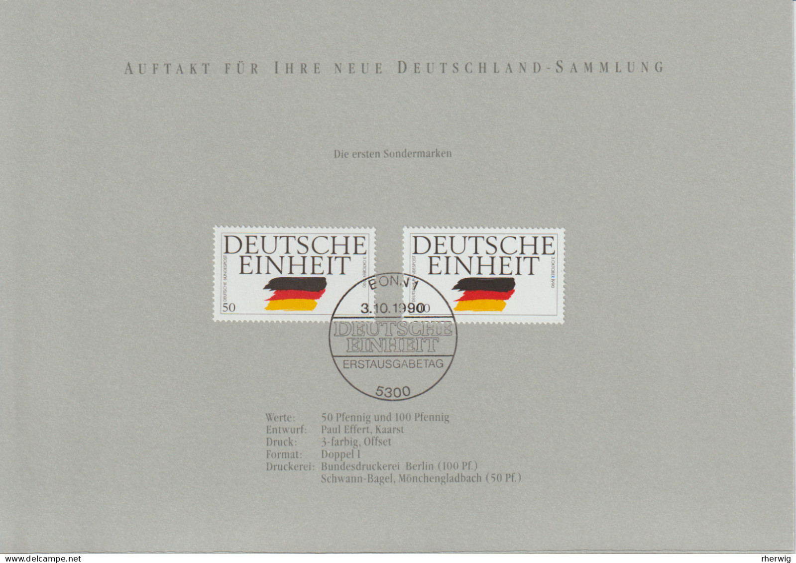 BRD, 1990, 4-seitiges Infofaltblatt "Der Neue Anfang" Mit Marken Nr. 1477-1478 Und Block 22 - Lettres & Documents