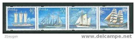 POLAND 1996 SHIPS MICHEL 3577-3580 MNH - Schiffe