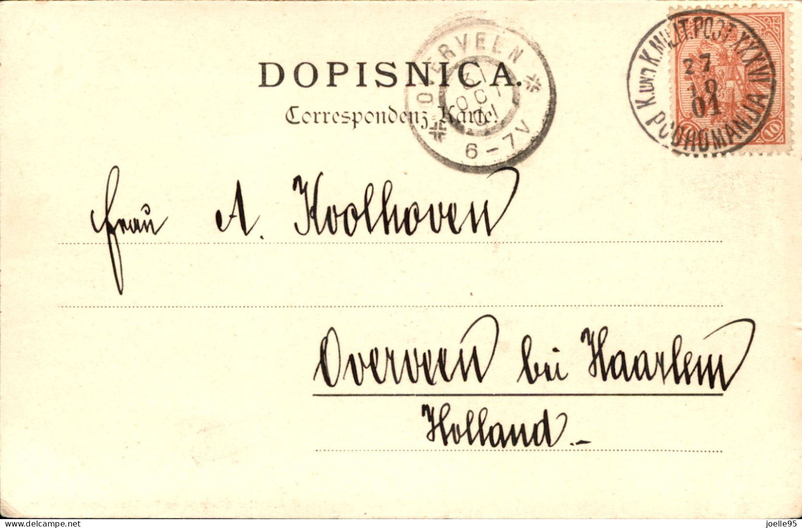 Bosnië En Herzegovina - Sarajevo - KuK Veldpost - 1915 - Bosnia And Herzegovina