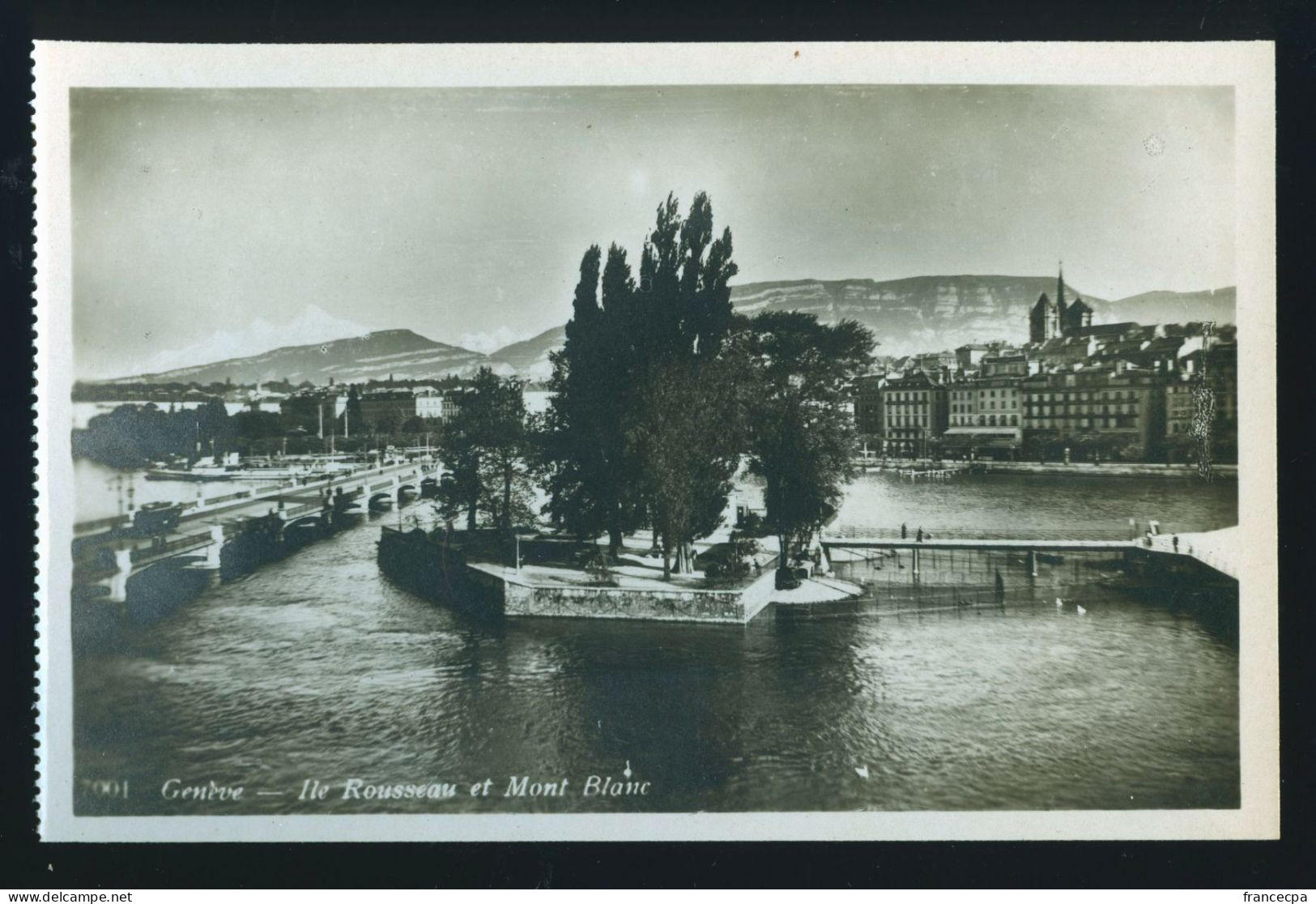 15090 - SUISSE - GENEVE - Ile Rousseau Et Mont-Blanc - Genève