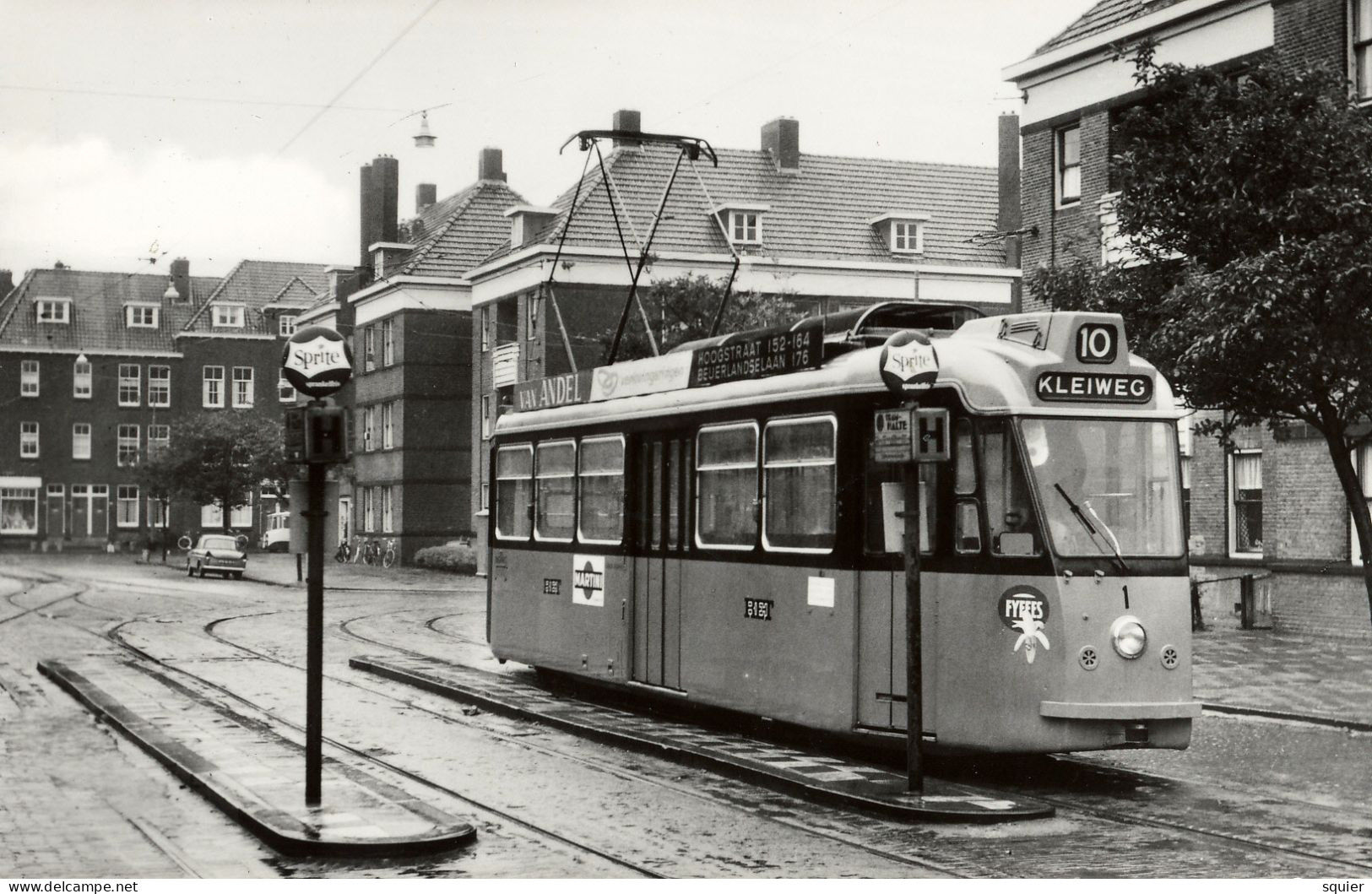 Rotterdam, Tram, Spangen,Schindler,1966, Kleiweg, Real Photo - Europe