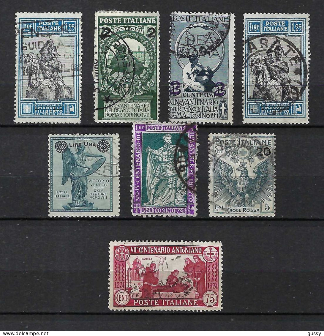 ITALIE Ca. 1911-24: Lot D' Obl., Forte Cote - Used