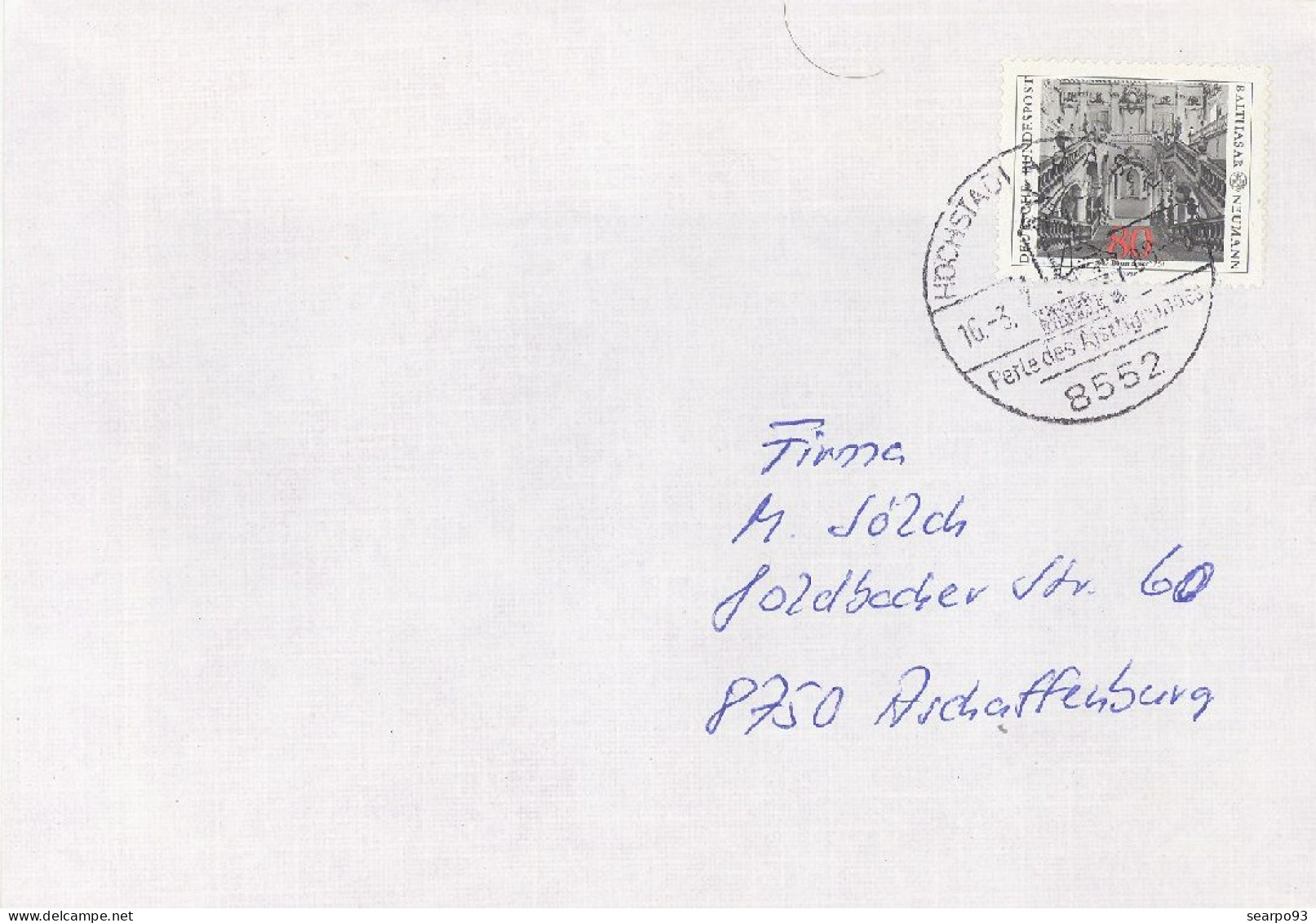 GERMANY. POSTMARK. HOCHSTADT - Andere & Zonder Classificatie