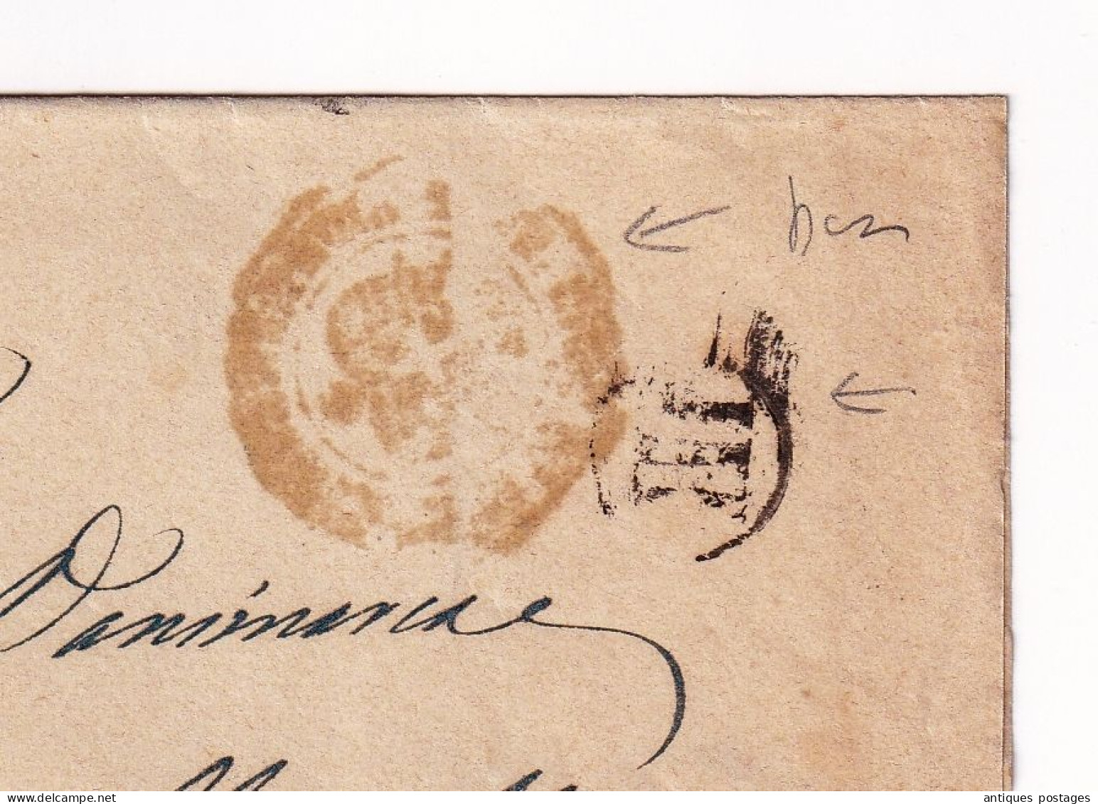 Lettre 1888 Italia Napoli Timbre Vittorio Emanuele II 5c Italie Naples - Marcophilie