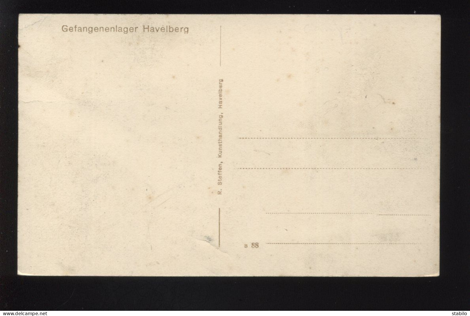 GUERRE 14/18 - CAMP PRINCIPAL DE REPRESAILLES D'HAVELBERG - CIVILS - War 1914-18