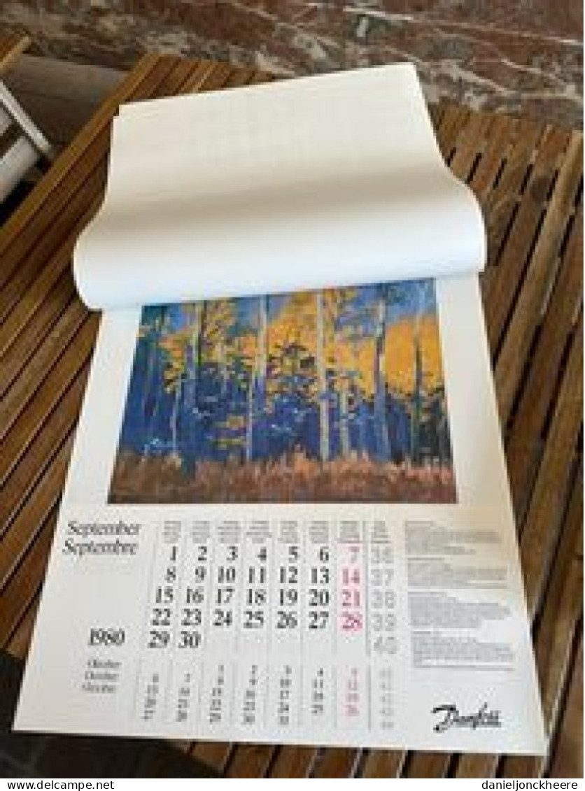Kalender Calendrier Calendar Danfoss The Art Of Painting Birds 1980 - Formato Grande : 1981-90