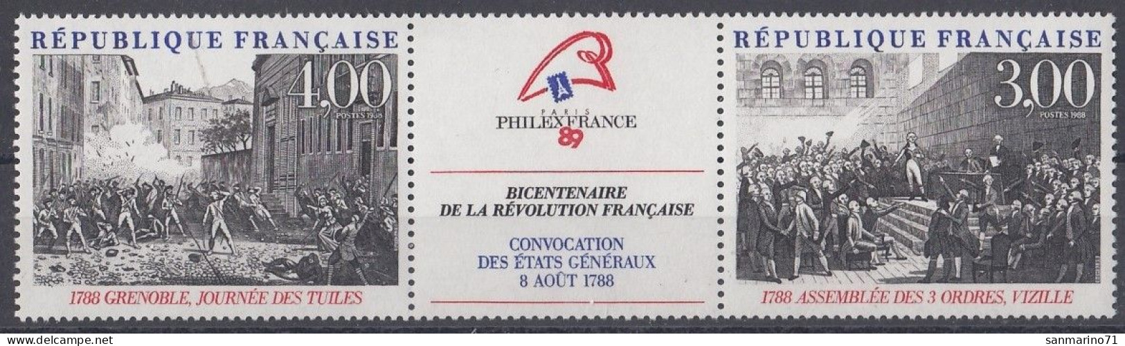 FRANCE 2674-2675,unused - French Revolution