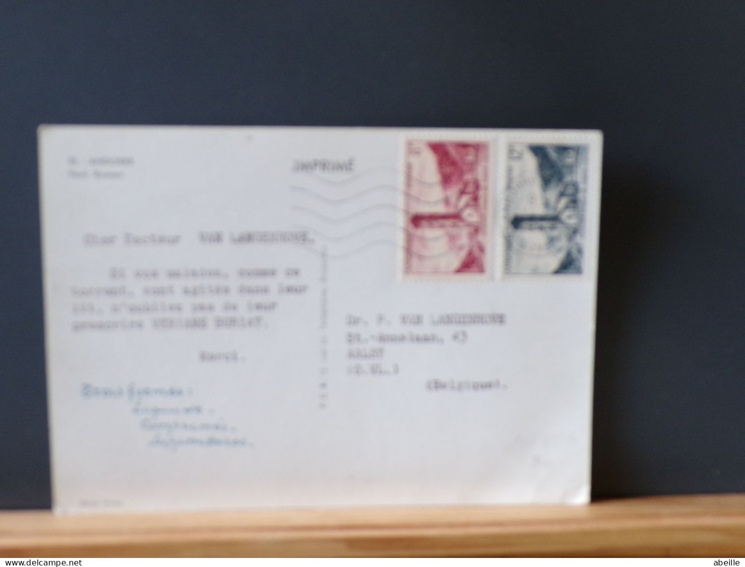 107/102B   CP   ANDORRE 1960 PUB PHARMA - Briefe U. Dokumente