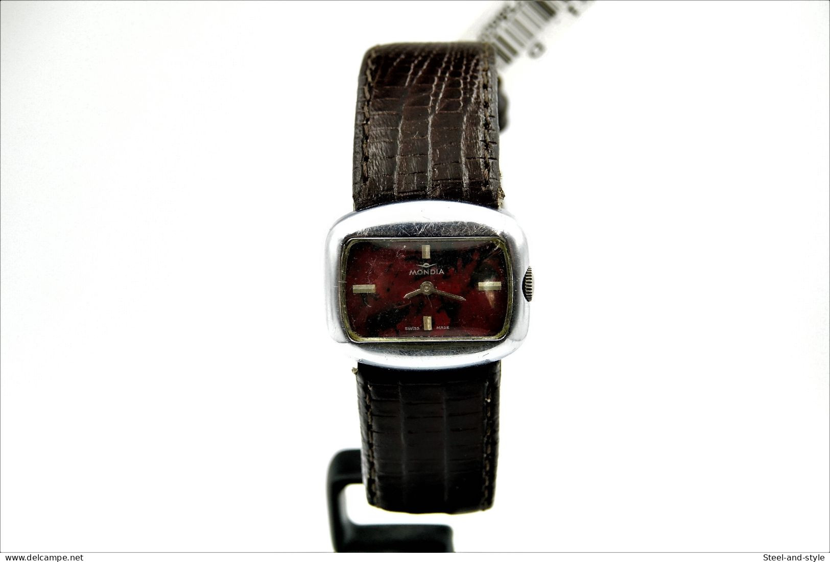 Watches : ZENITH MONDIA Ladies Space Age TV Screen Watch- Original - Swiss - 60-70's - Excelent Condition - Other & Unclassified