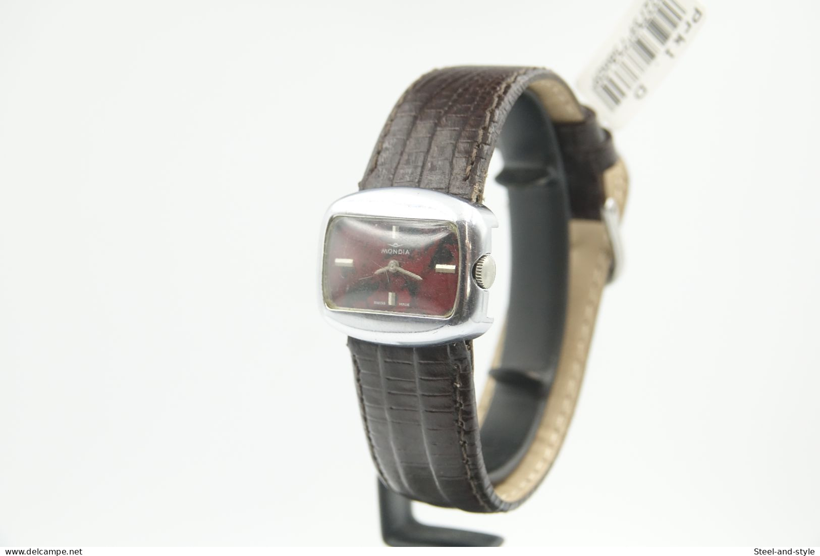 Watches : ZENITH MONDIA Ladies Space Age TV Screen Watch- Original - Swiss - 60-70's - Excelent Condition - Other & Unclassified