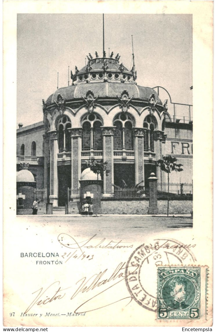 CPA Carte Postale Espagne Barcelona  Fronton 1903 VM80603 - Barcelona
