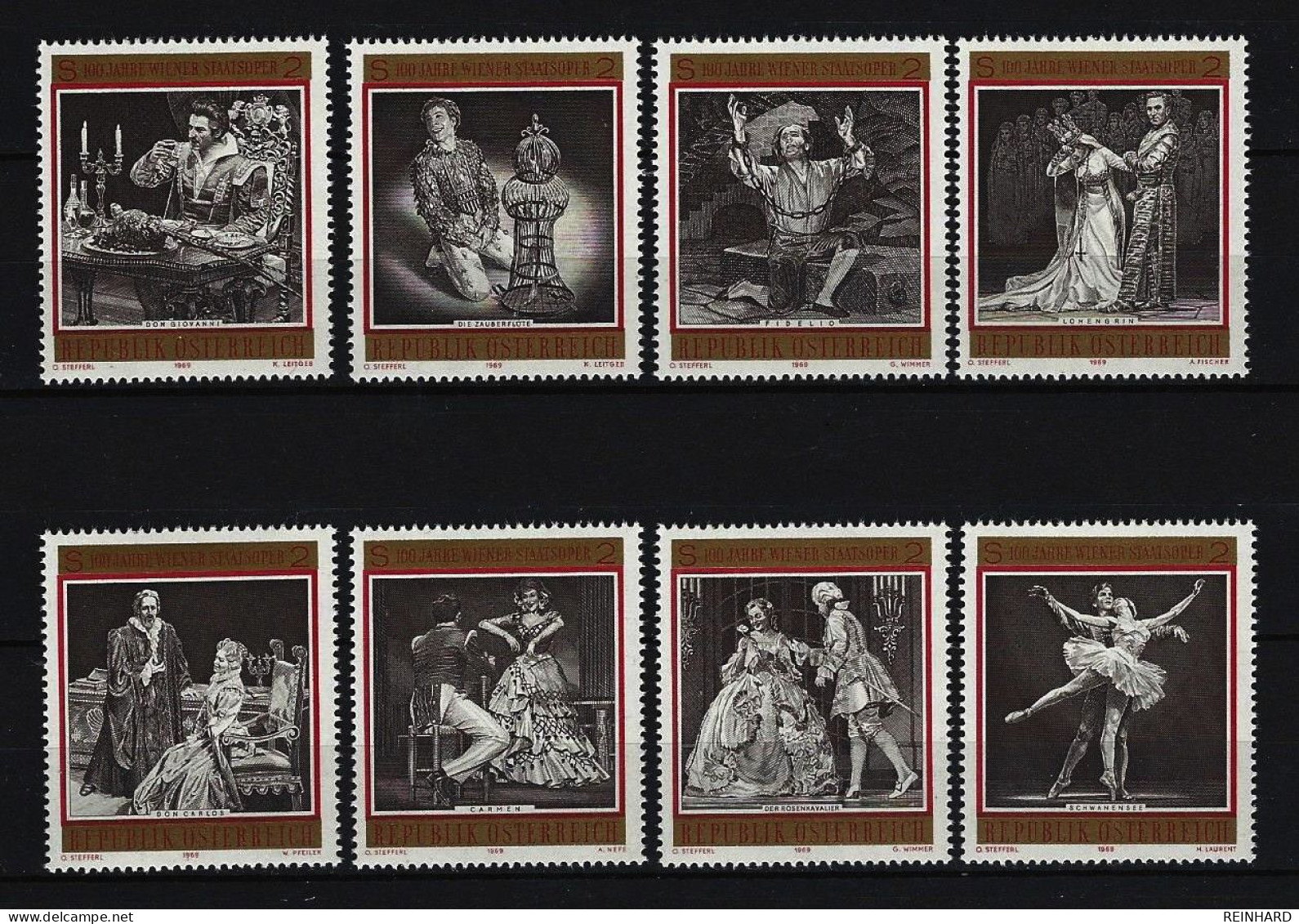 ÖSTERREICH Komplettsatz ANK-Nr. 1324 - 1331 Einzelmarken Aus Block 3 Postfrisch - Siehe Bild - Nuevos