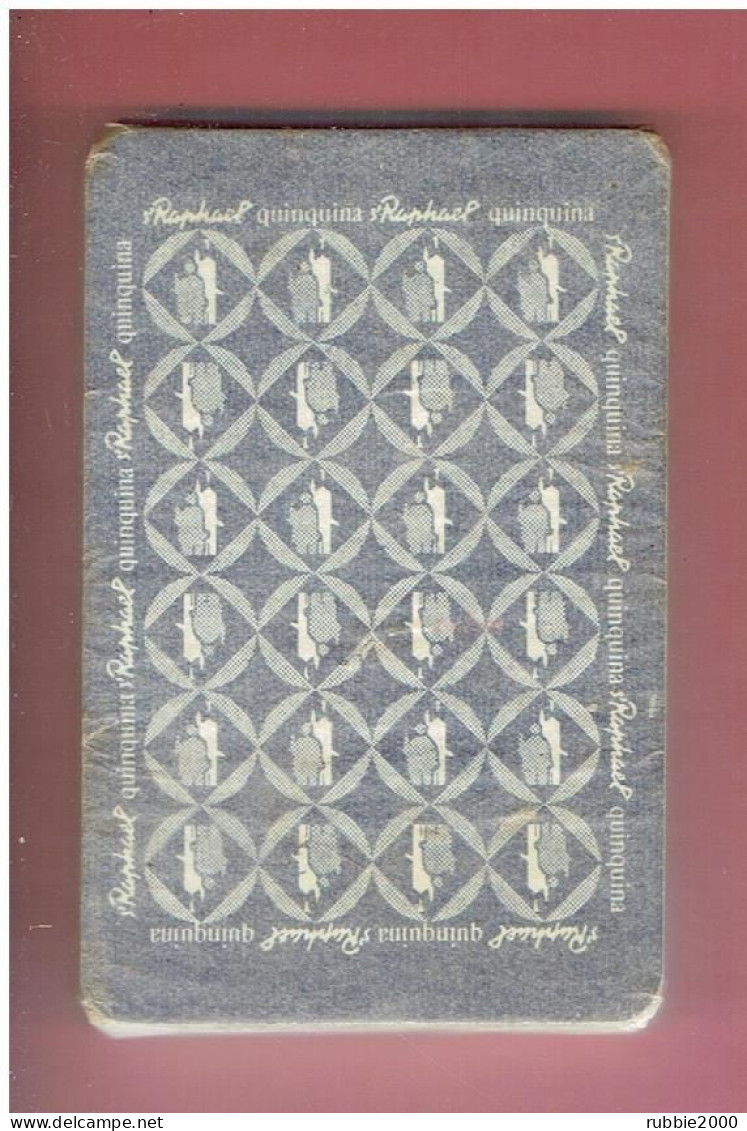 ANCIEN JEU DE 32 CARTES A JOUER PUBLICITE SAINT RAPHAEL QUINQUINA ILLUSTRATEUR CHARLES LOUPOT - 32 Karten