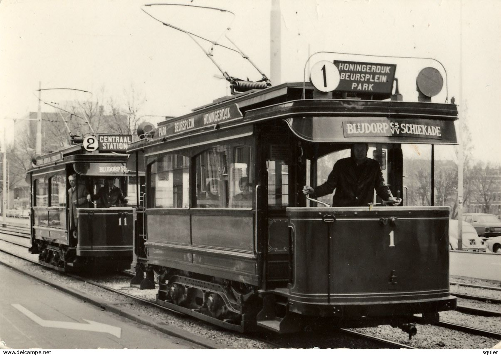 Rotterdam, Tram, Museummotorrijtuigen, Schiekade , Real Photo - Europa