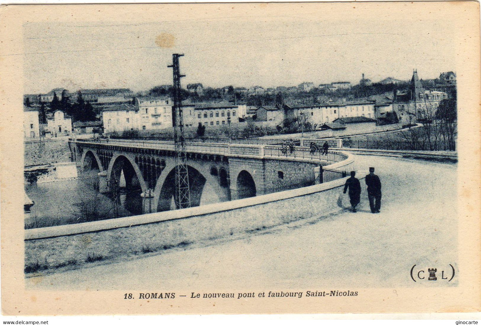 Romans Sur Isere Le Nouveau Pont Et Faubourg St Nicolas - Romans Sur Isere