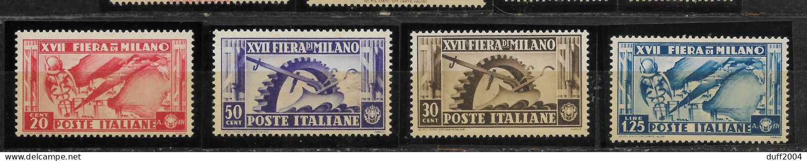 1937 - 17^ FIERA DI MILANO. - Mint/hinged