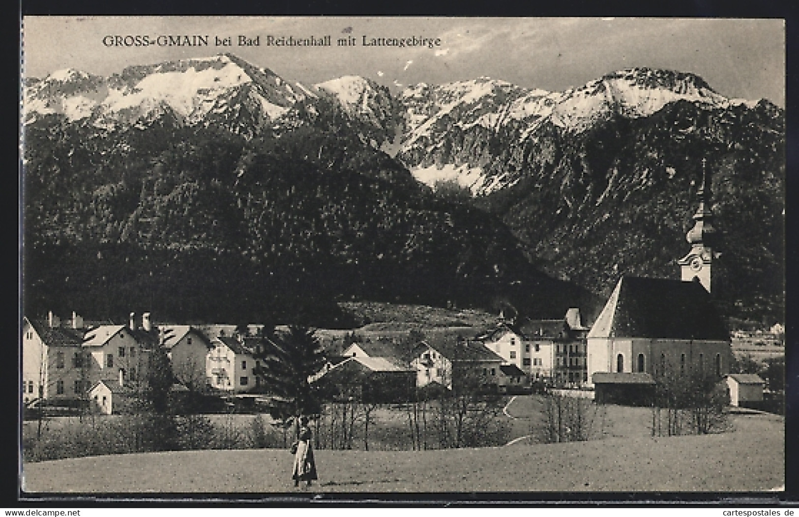 AK Gross-Gmain, Kirche Am Lattengebirge  - Sonstige & Ohne Zuordnung