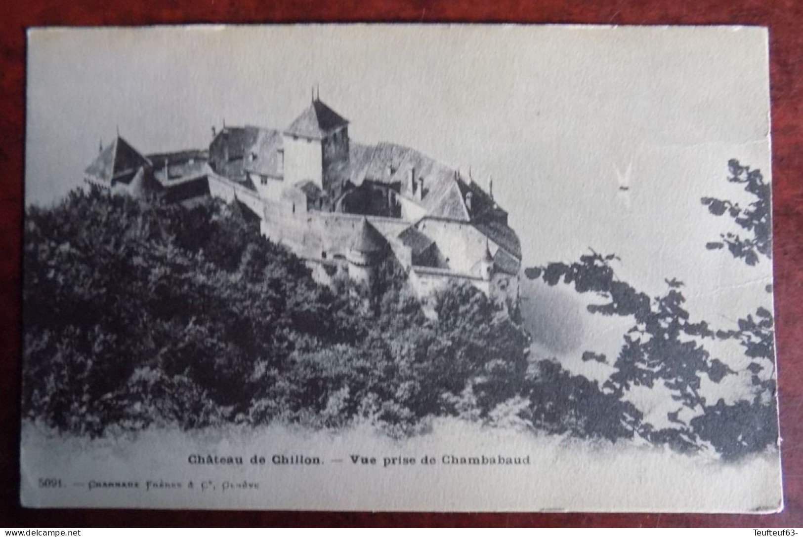 Cpa Château De Chillon : Vue Prise De Chambadaud - Sonstige & Ohne Zuordnung