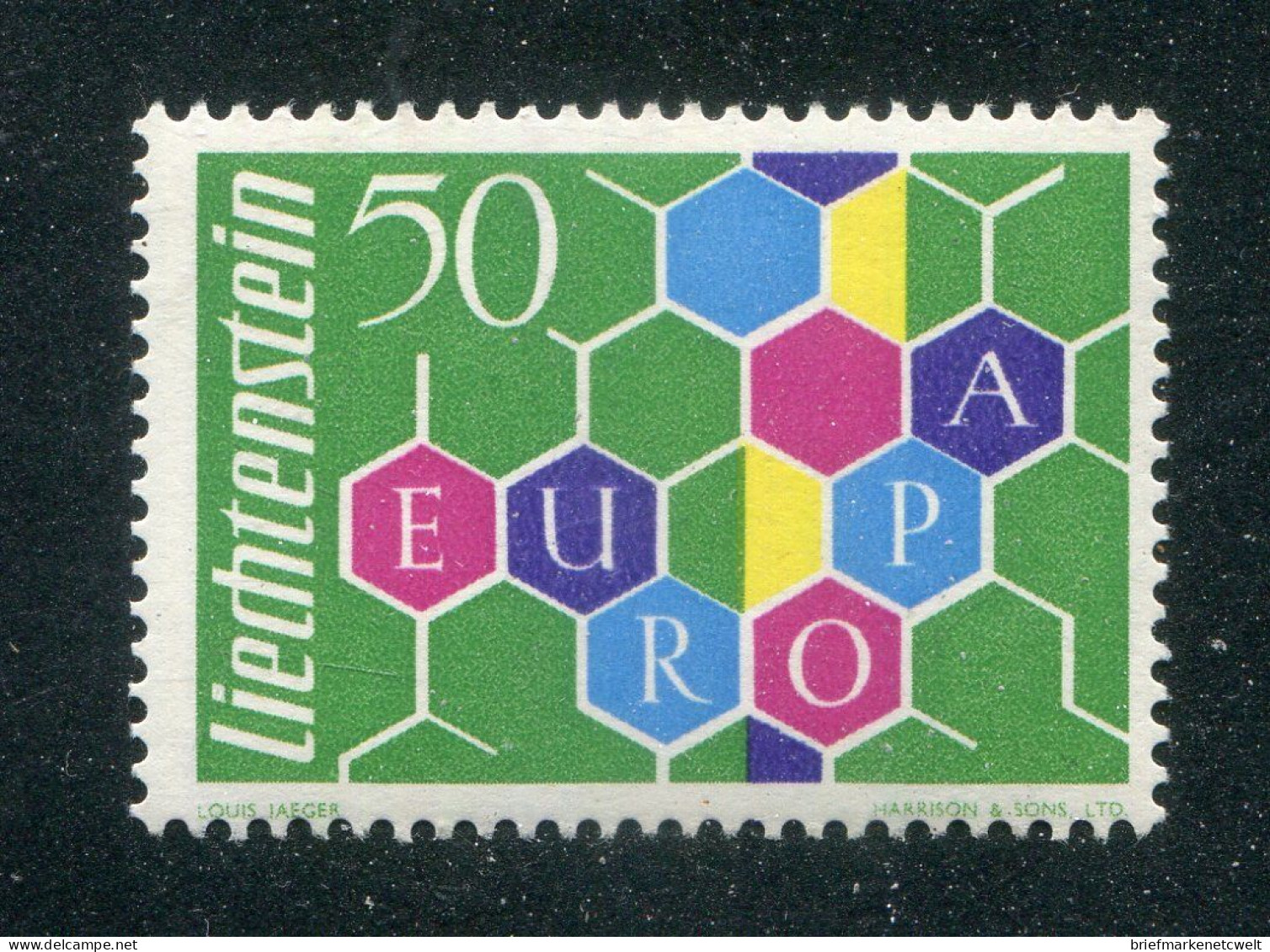 "LIECHTENSTEIN" 1960, Mi. 398 "CEPT" ** (B1207) - Nuevos