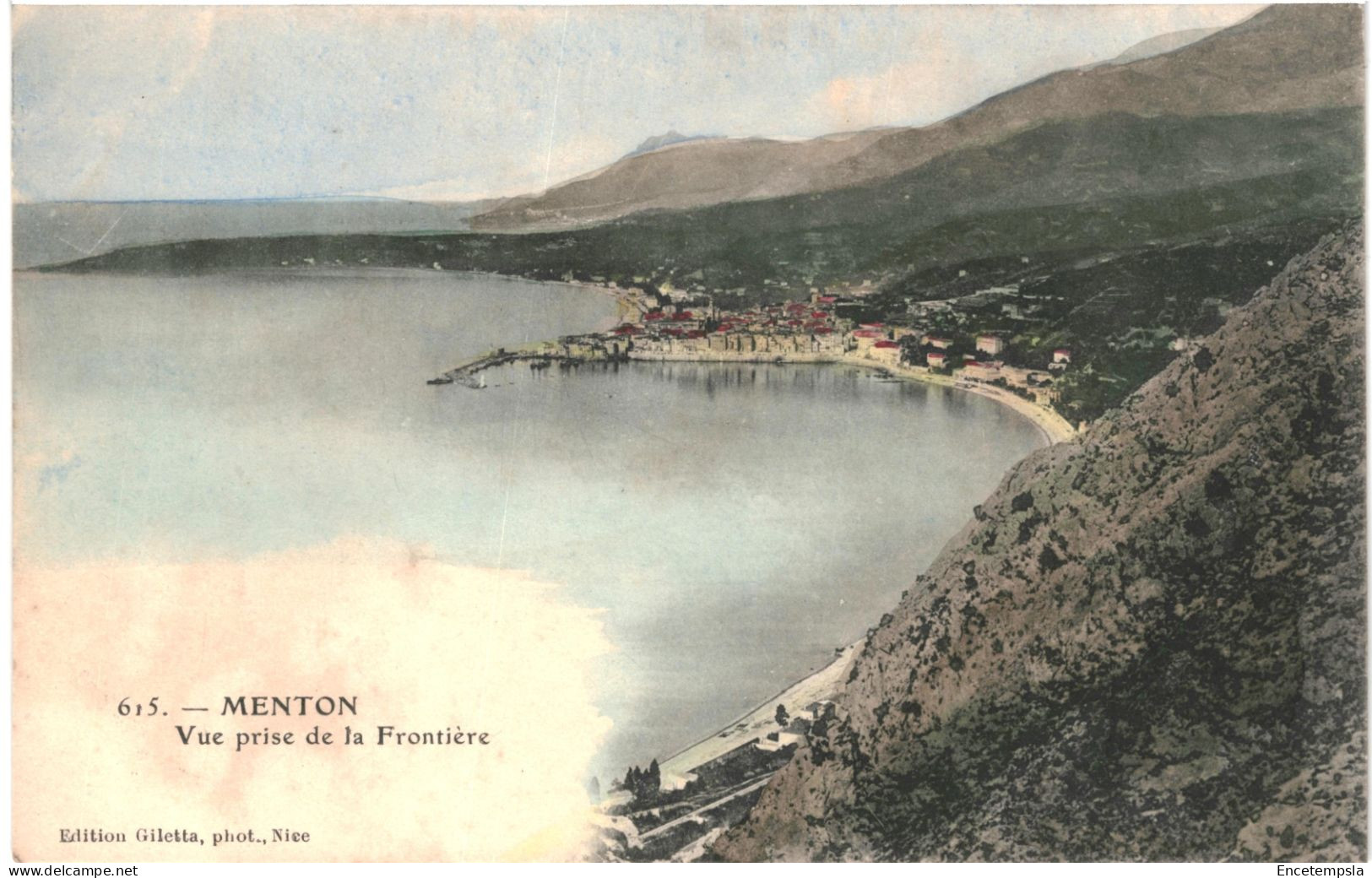 CPA Carte Postale France Menton Vue Prise De La Frontière Début 1900 VM80607 - Menton