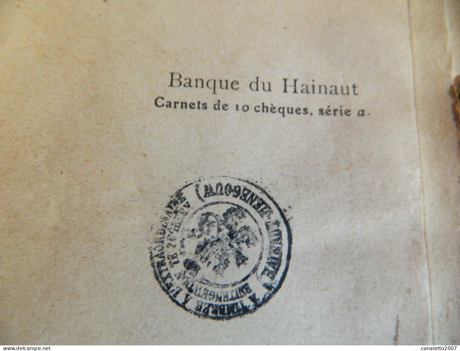 NEUFVILLES +SOIGNIES: CARNET DE CHEQUE DE 1929 DE LA BANQUE DU HAINAUT DE OSCAR RESTIAU  DE NEUFVILLES (RESTE 7 CHEQUES) - Non Classés