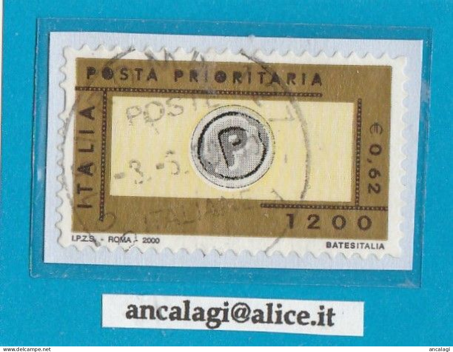 USATI ITALIA POSTA PRIORITARIA 2000 - Ref.1405 "2^ Emissione" 1 Val. - - 1991-00: Afgestempeld