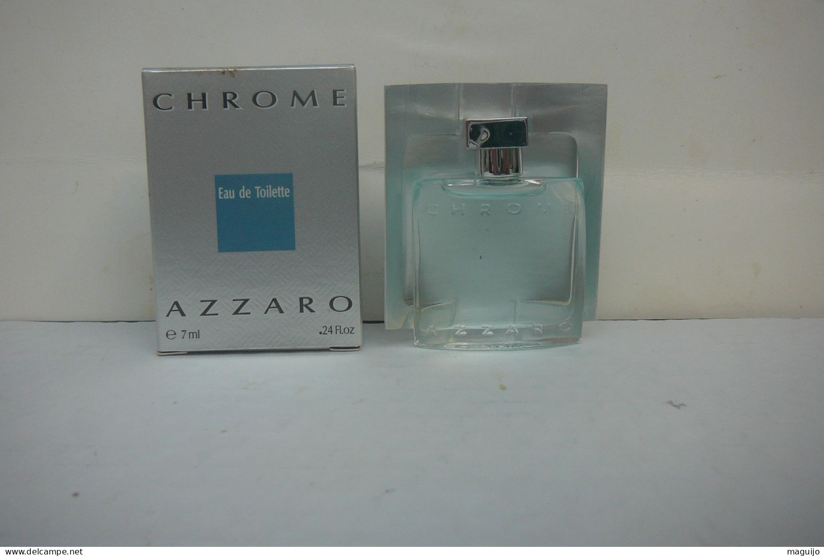 AZZARO "CHROME" MINI EDT 7 ML  LIRE & VOIR  MANGOPAY UNIQUEMENT - Miniatures Men's Fragrances (in Box)