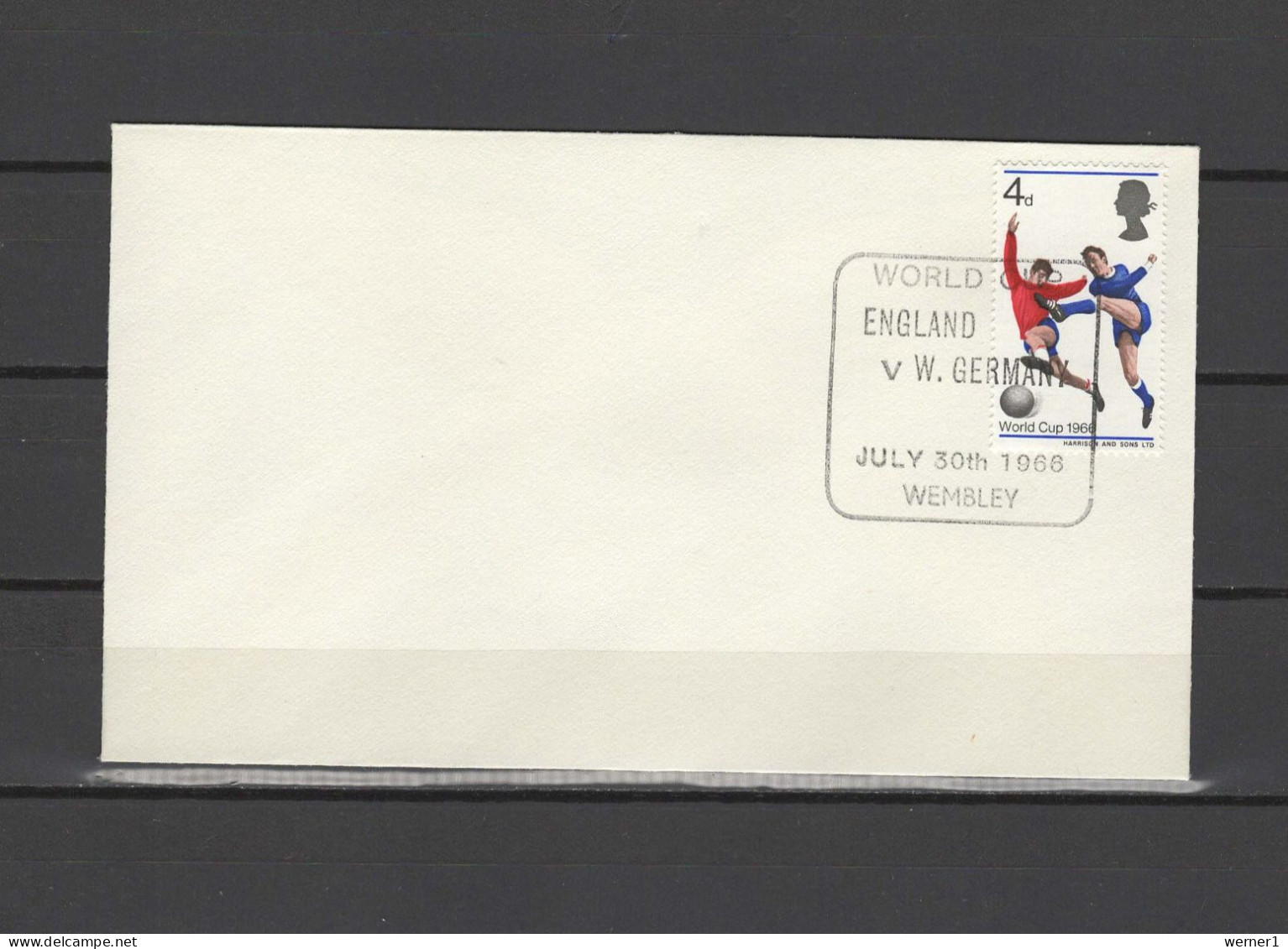 UK England, Great Britain 1966 Football Soccer World Cup Commemorative Cover Final Match England - Germany - 1966 – Angleterre