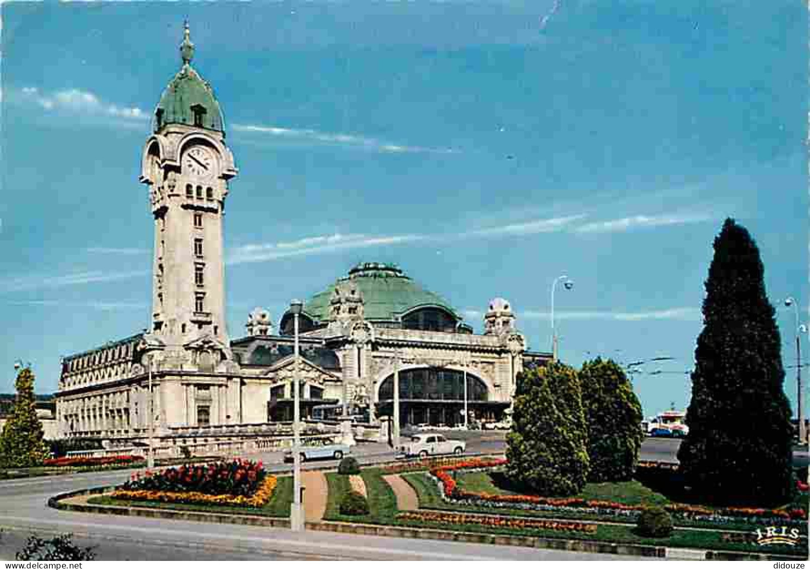 87 - Limoges - La Gare Des Bénédictins - Les Jardins De La Gare - Automobiles - Fleurs - Flamme Postale Du Limousin - CP - Limoges