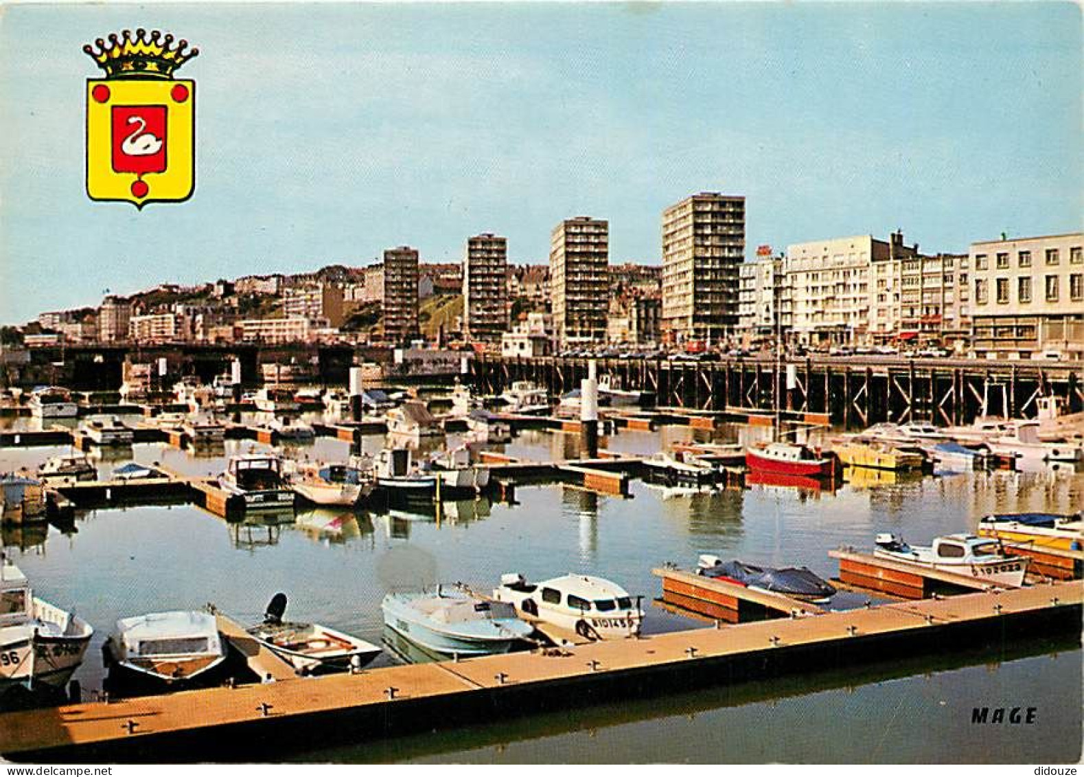 62 - Boulogne Sur Mer - Le Port De Plaisance - Bateaux - Immeubles - Buildings - Blasons - CPM - Voir Scans Recto-Verso - Boulogne Sur Mer