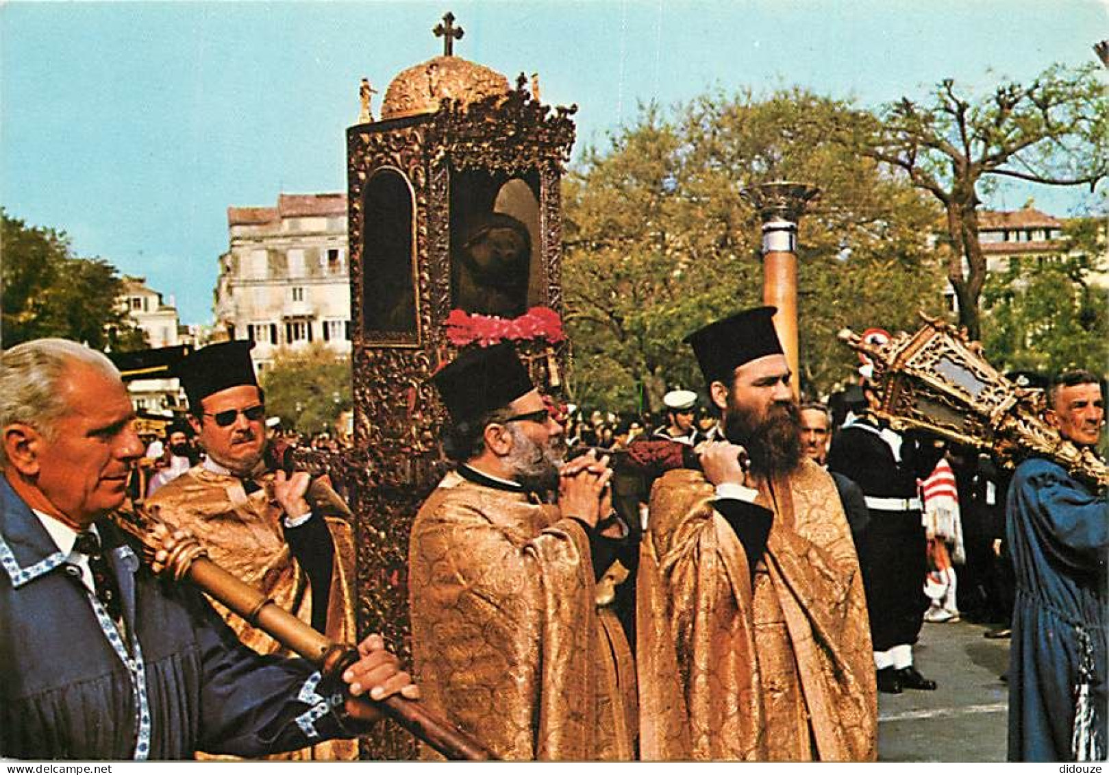 Grèce - Corfou - La Procession De St Spiridion - Religion - Cérémonie Religieuse - Carte Neuve - CPM - Voir Scans Recto- - Greece