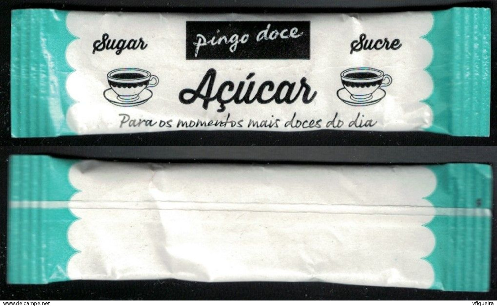 Portugal Sachet Sucre Sugar Bag Bûchette Pingo Doce Para Os Momentos Mais Doces Do Dia - Suiker
