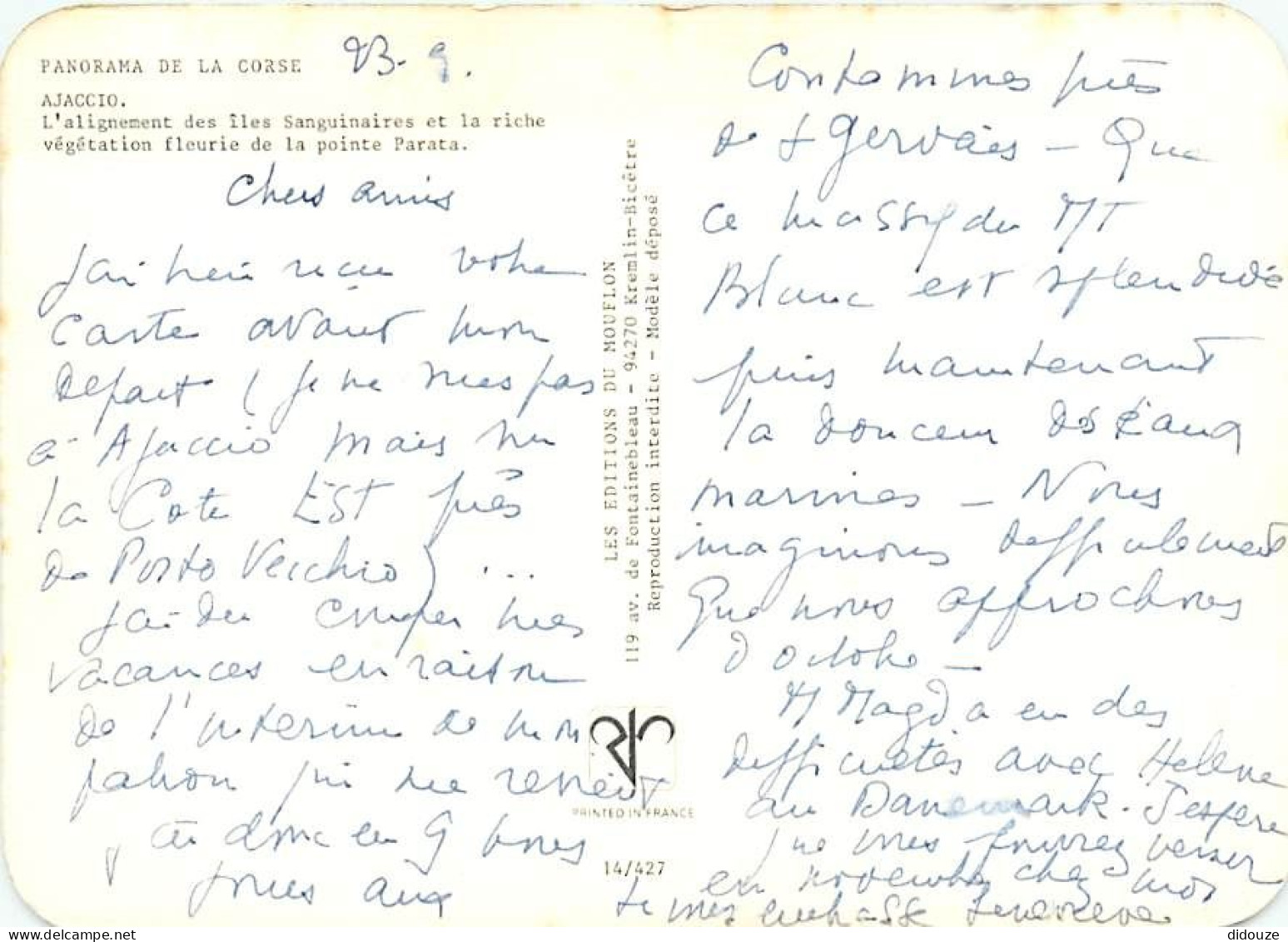 20 - Ajaccio - L'alignement Des îles Sanguinaires Et La Riche Végétation Fleurie De La Pointe Parata - CPM - Voir Scans  - Ajaccio