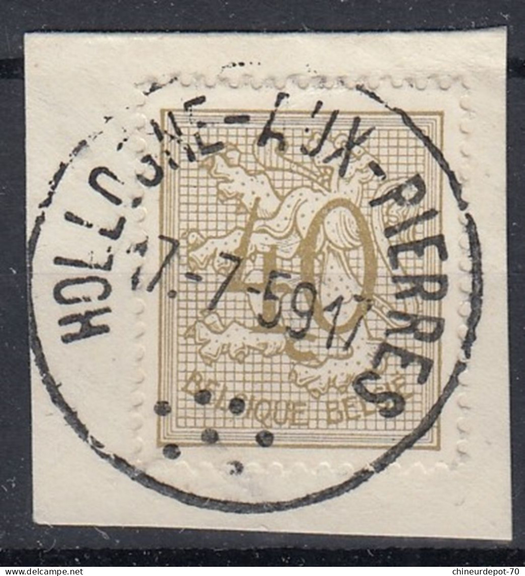 Chiffre Cachet Hollogne Aux Pierres - Used Stamps