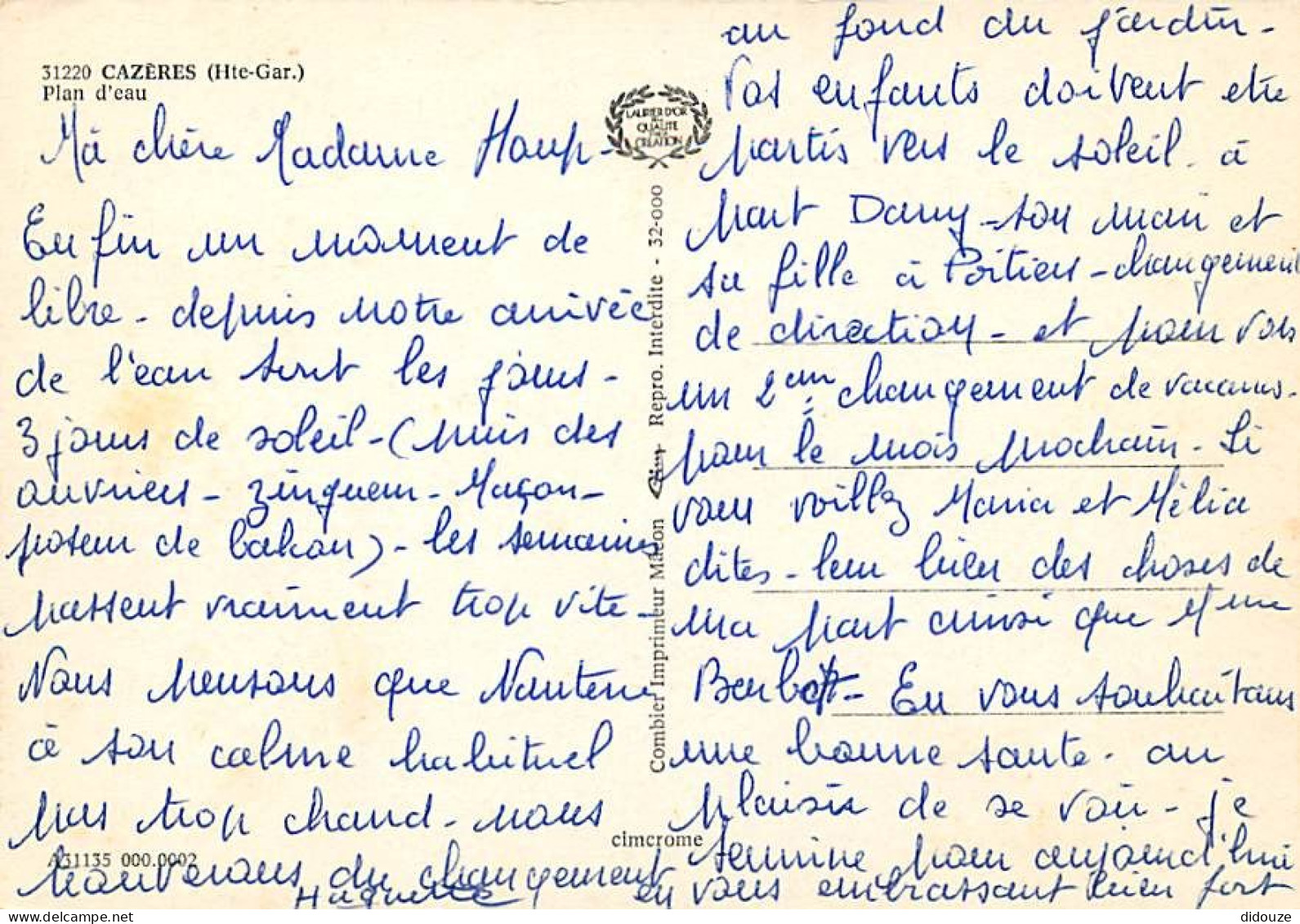 31 - Cazères - CPM - Voir Scans Recto-Verso - Sonstige & Ohne Zuordnung